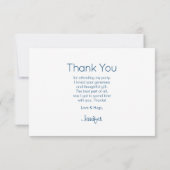 Oranje & Roze Floral Bouquet Partij Dank u Bedankkaart (Achterkant)