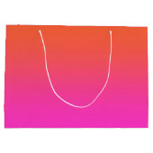 Oranje Roze Gradiënt Groot Cadeauzakje (Achterkant)