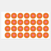 Oranje roze gradiënt herstellen | Gepersonaliseerd Labels (Vel)