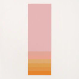 Oranje roze horizontale lijn Yoga Mat