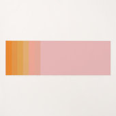 Oranje roze horizontale lijn Yoga Mat (Voorkant (horizontaal))