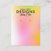 Oranje roze Kaart met verouderingsscherm Visitekaartje (Voorkant)