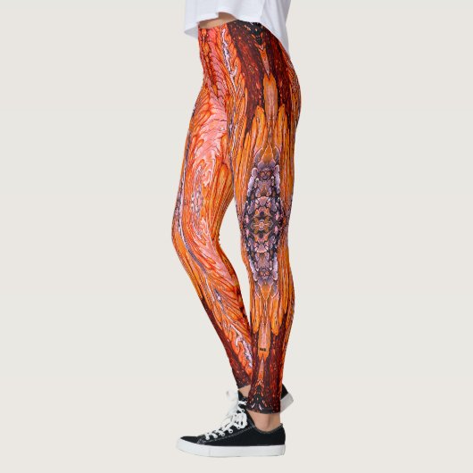 Oranje roze leggings (Links)