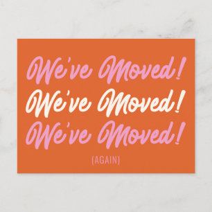 Oranje Roze Mod We hebben de aankondiging van de b Briefkaart