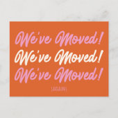 Oranje Roze Mod We hebben de aankondiging van de b Briefkaart (Voorkant)