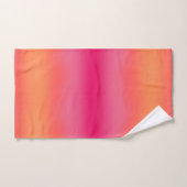 Oranje roze ombré handdoek (Handdoek)