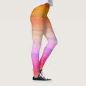 Oranje Roze Ombre Leggings (Rechts)