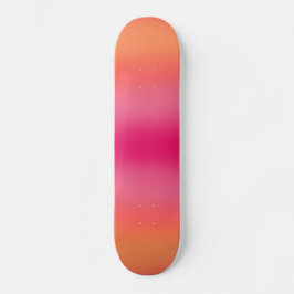 Oranje roze ombré persoonlijk skateboard