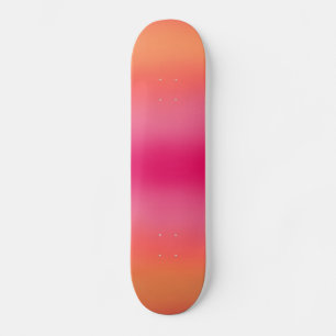 Oranje roze ombré persoonlijk skateboard