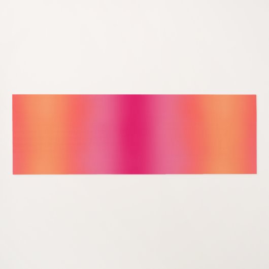 Oranje roze ombré yogamat (Achterkant (horizontaal))