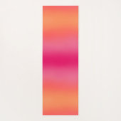 Oranje roze ombré yogamat (Achterkant)