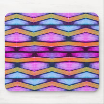 Oranje, roze, paars en blauw Chevron