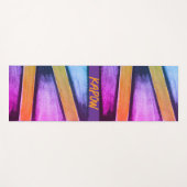 Oranje, roze, paarse en blauwe afbeeldingen yogamat (Voorkant (horizontaal))