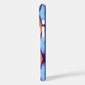 Oranje, roze, paarse en blauwe Chevron Case-Mate iPhone Case (Achterkant / Links)