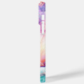 ORANJE ROZE PAARSE PASTEL SCHELPEN ZEEWIER Case-Mate iPhone CASE (Achterkant / Links)