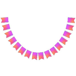 Oranje, roze, Paarse tropische kleuren Vlaggetjes