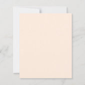 Oranje roze perzik bloemen huwelijksuitnodiging (Achterkant)