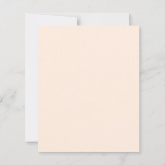 Oranje roze perzik bloemen huwelijksuitnodiging (Achterkant)