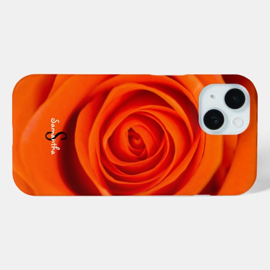 Oranje Roze Phonehoesje Case-Mate iPhone Case (Achterkant (horizontaal))