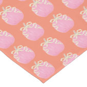 Oranje-roze pompoentafel-runner korte tafelloper (Hoek)