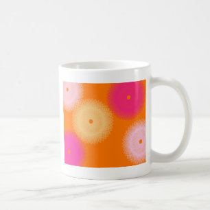 oranje & roze pop kleur koffiemok