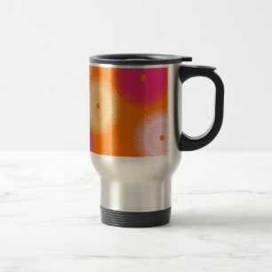 oranje & roze pop kleur reisbeker