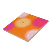 oranje & roze pop kleur tegeltje (Zijkant)