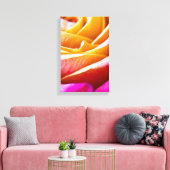 Oranje-roze roze Canvasafdruk Canvas Afdruk (Insitu (Woonkamer))