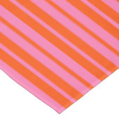 Oranje Roze Stijlvolle Strepen Patroon Ontwerp Tafelkleed (Gekanteld)