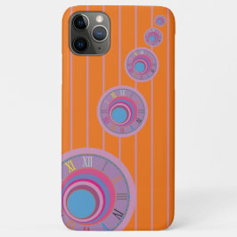 Oranje roze strips zwenkwielcirkels kleurig Case-Mate iPhone case