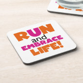 Oranje roze voor gebruik bij Embrace Life Drankjes Onderzetter (Linkerzijde)