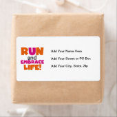 Oranje roze voor gebruik bij Embrace Life Etiket (Insitu)