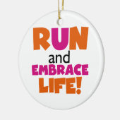 Oranje roze voor gebruik bij Embrace Life Keramisch Ornament (Links)