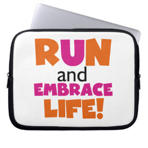 Oranje roze voor gebruik bij Embrace Life Laptop Sleeve