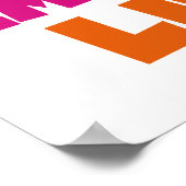 Oranje roze voor gebruik bij Embrace Life Poster (Hoek)