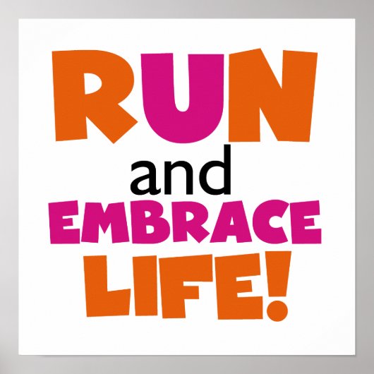 Oranje roze voor gebruik bij Embrace Life Poster (Voorkant)
