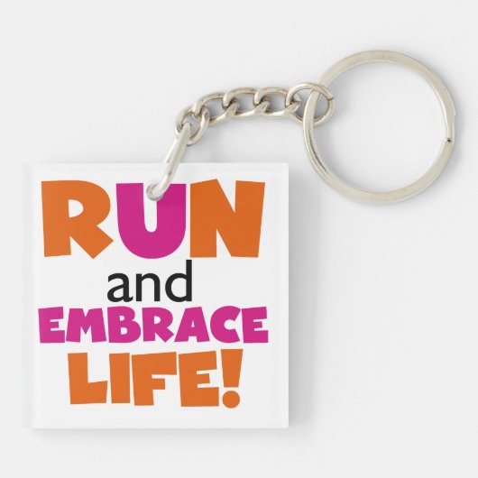 Oranje roze voor gebruik bij Embrace Life Sleutelhanger (Achterkant)