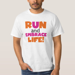 Oranje roze voor gebruik bij Embrace Life T-shirt