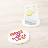 Oranje roze voor gebruik bij Embrace Life Zandsteen Onderzetter (Zijkant)