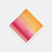  Oranje Roze Waterverf Servet (Hoek)