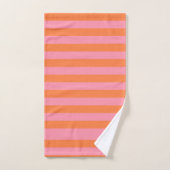 Oranje-roze zomerhanddoekset bad handdoek (Handdoek)