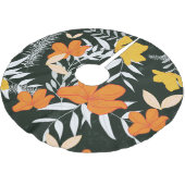 Oranje Rozen: Abstract Botanisch. Kerstboom Rok (Gekanteld)