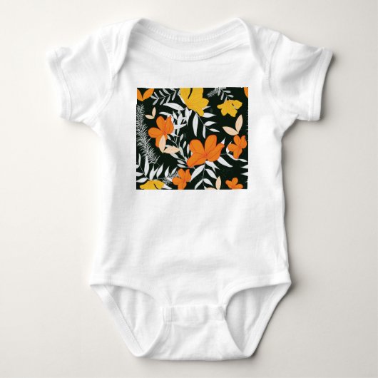 Oranje Rozen: Abstract Botanisch. Romper (Voorkant)