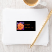 Oranje Rozen Adresetiketten Etiket (Insitu)