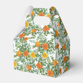 Oranje Rozen Berichten Floral Modern Bedankdoosjes (Achterkant)