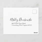 Oranje Rozen Berichten Floral Modern Briefkaart (Achterkant)