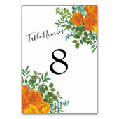 Oranje Rozen Berichten Floral Modern Kaart (Voorkant)