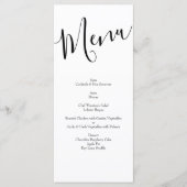 Oranje Rozen Berichten Floral Modern Menu (Voorkant)