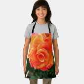 Oranje rozen bloem schort (Insitu)