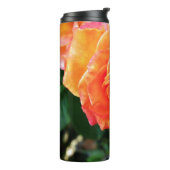 Oranje rozen bloem thermosbeker (Gedraaid links)